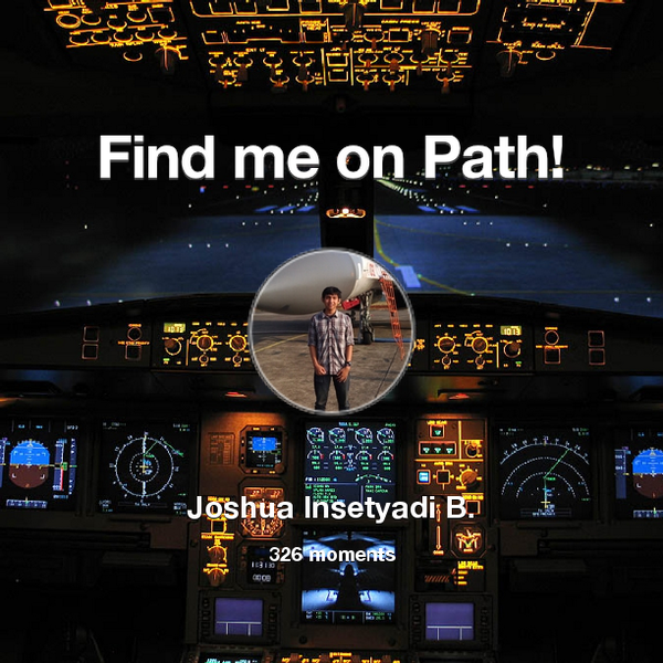 jojosua's tweet photo. I've shared 326 memories with my friends on #Path - see them now at http://t.co/ZpSDTEp78g! #thepersonalnetwork http://t.co/QSTAflO1vu