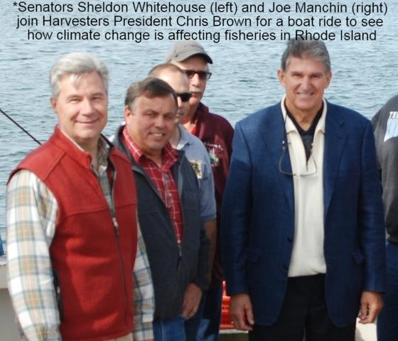 <a href="/SeaHarvesters/">Seafood Harvesters of America</a> Prez Chris Brown, owner of <a href="/BFSeafood/">Brown Family Seafood</a> took a boat ride with <a href="/SenWhitehouse/">Sheldon Whitehouse</a> &amp; <a href="/Sen_JoeManchin/">Senator Joe Manchin</a>