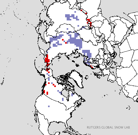 _weernl's tweet image. Zo warm als het hier de laatste tijd is, zoveel #sneeuw ligt er al in Rusland. Blauw is meer dan normaal. #snowlab