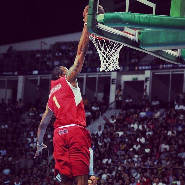 TMACinCHINA's tweet photo. 【Photo】GAME4 | 
T-Mac TEAM vs Dongguan TEAM | Tracy McGrady（Photo by:Osports）2014.10.12 @Real_T_Mac http://t.co/rNOb8a3x1P