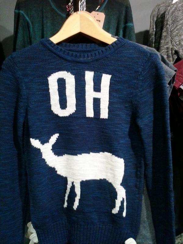 FITHereford's tweet image. This new ladies Superdry jumper is making us laugh this afternoon "oh dear" :-)