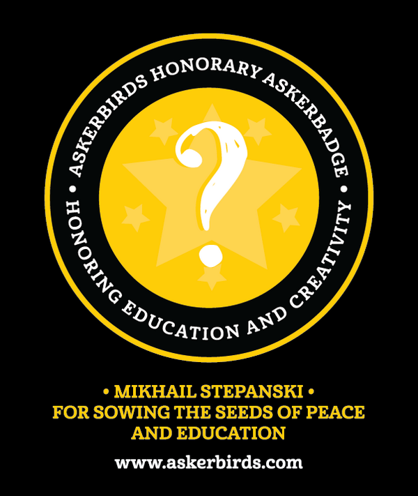 askerbirds's tweet image. Askerbadges awarded to @Kidappers for sowing the seeds of peace. Dear world, more like them please.