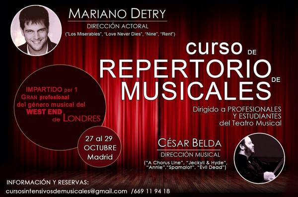 Dos maestros indiscutibles en Madrid! Nuevo curso para profesionales y estudiantes. Reserva tu plaza!!