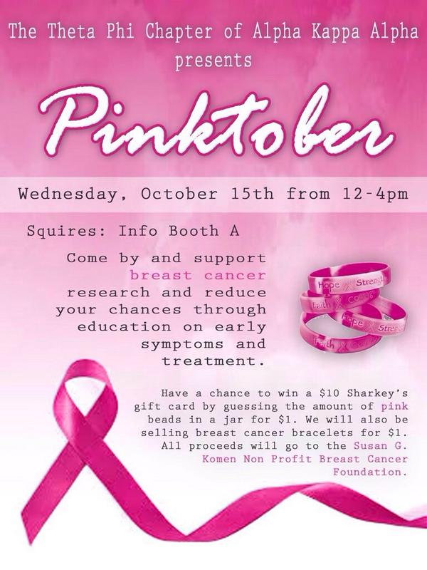 VT_AKA's tweet photo. #PinKtober #AKA #BreastCancerAwareness #OnWednesdaysWeWearPink #MarvelousMidAtlantic #ThetaPhi http://t.co/RIl5kbFoix