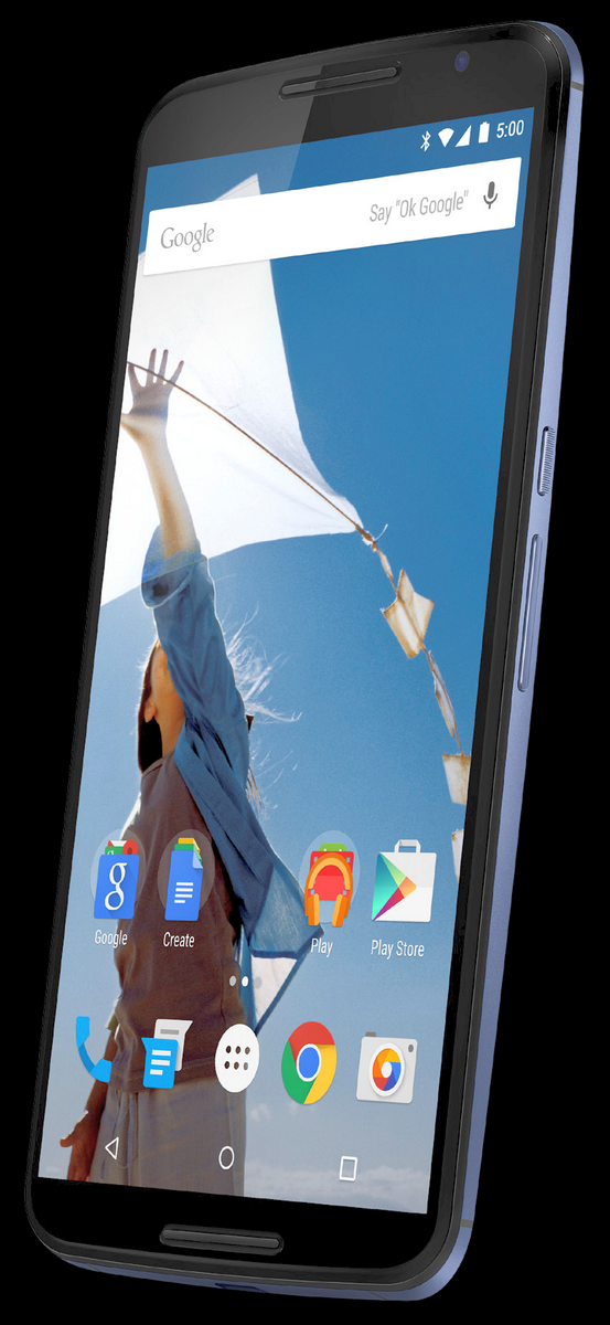 Android_Lover's tweet photo. Nexus6のプレス画像が@evleaksによりリーク。Moto X 2014とよく似たデザイン。Android LはAndroid 5.0で確定の模様。 http://t.co/rOMjaFzf1c #andrroid http://t.co/scHY3tiGhd
