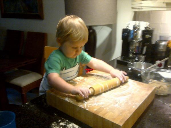 While I was at #SpeedPhD yesterday little man was preparing for the Great British Bake Off 2015