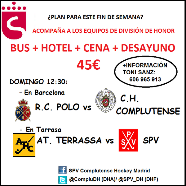 Quieres viajar con nosotros y animarnos en Barcelona?o a @SPV_DH en Tarrasa?#ahoraPuedes #esaComplu #mareaRoja #sanse