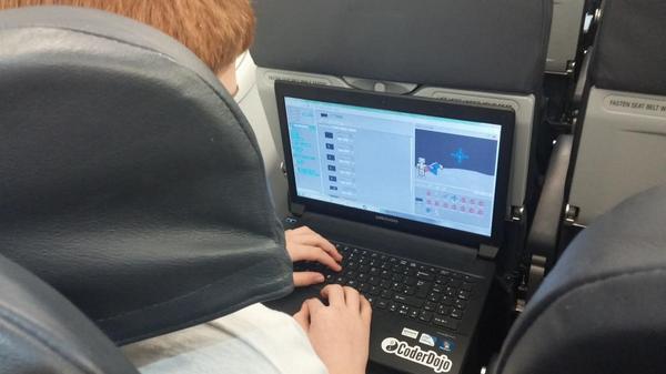 CoderDojo's tweet image. And just to end the day on a high we had a dojo on air @coderdojoash #eudojo #codeweekeu