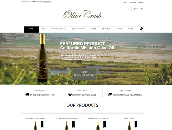 Check out our latest project-The Olive Crush sells fine olive oil, balsamic vinegar, &amp; more! theolivecrush.com