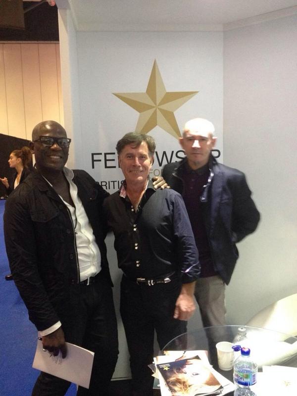 Catching up with Errol Douglas and Cyril Morgan @ Salon International London !#IHFTraining Hub#bringiton#