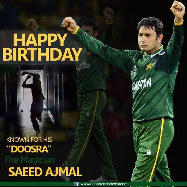    Saeed Ajmal   Waiting For your Come back..!!
Happy Birthday..!! :) ;) 