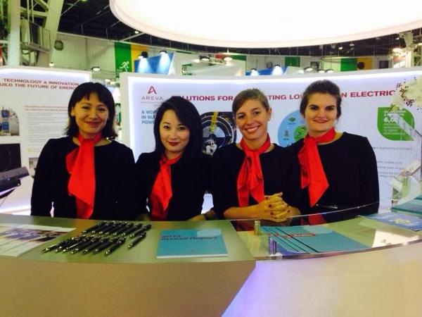simplyeventcom's tweet photo. Les HΓ΄tesses Simply Event au Salon WNE du 14 au 16 octobre 2014@Parislebourget pour @AREVA #SimplyEvent #SimplyGroup http://t.co/qusGvwz1pX