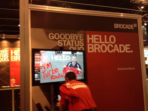 Turbonomic's tweet image. #HelloBrocade at #VMworld!