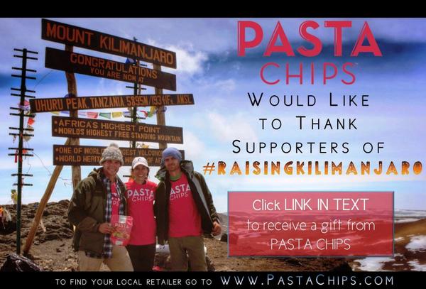 Stand4's tweet photo. .@EatPastaChips was one of our first sponsors and now, they're giving even more back. http://t.co/VjM785snY0 http://t.co/WmxOi4LKaO