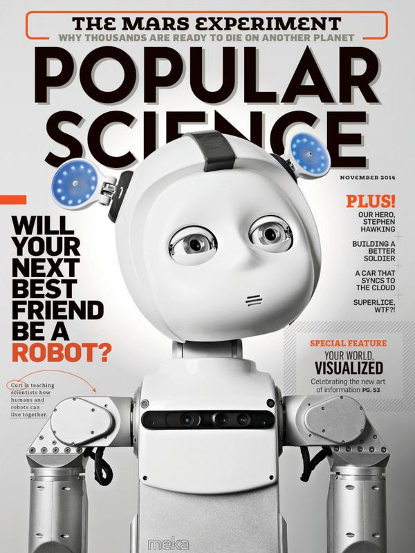 Todd Detwiler (@todddetwiler) on Twitter photo November issue of <a href="/PopSci/">Popular Science</a> on news stands now! Will your next best friend be a robot? Probably. November issue of <a href="/PopSci/">Popular Science</a> on news stands now! Will your next best friend be a robot? Probably.