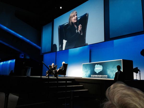.<a href="/Hillary/">Hillary Hartley </a> Clinton discusses global challenges with <a href="/World/">WORLD</a> Economic Forum CEO Klaus Schwab at #Dreamforce.