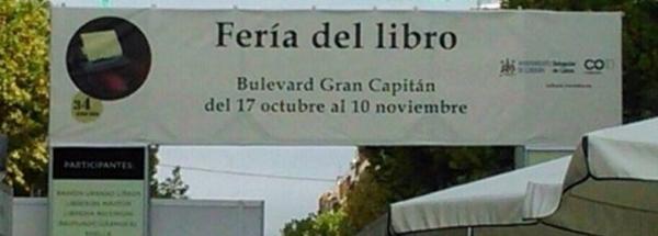 Pedro_IU's tweet photo. El cartel de la "Fería" del libro de Córdoba no tiene desperdicio, señor que cruz... http://t.co/UQsuhwkGBx
