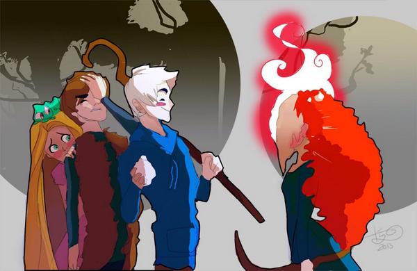 Redhairedlasss's tweet image. "Ya going down frostie!!" #openrp #riseofthebravetangleddragons