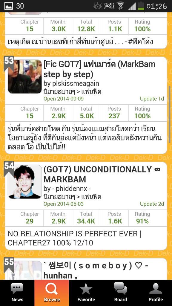 SweetMarkbam's tweet photo. อันดับ #got7fiction 15/10 #ฟิคอคมบ #ฟคฮมบ #พี่มาร์คแคสเกม #ฟิคแฟนแบม #ficdr http://t.co/wjMMocwVrP