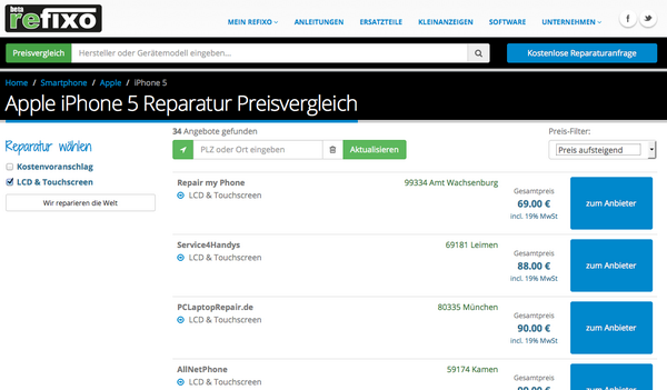 refixo_de's tweet photo. Raus aus den #Reparaturdschungel mit den #refixo #reparatur #preisvergleich http://t.co/bQW3F0sCtz