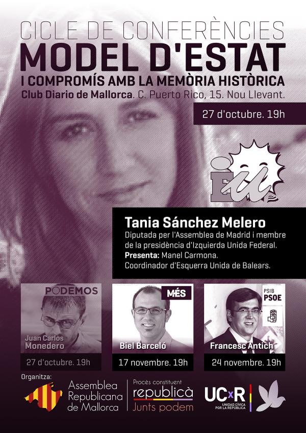 RepubAssemblea's tweet photo. Segona conferencia @Ainhat Cicle conferències #ModelEstat I COMPROMIS AMB LA #MemòriaHistòrica @diariomallorca http://t.co/w2k2t0tzyK