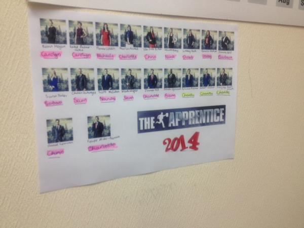 WTWRadioComms's tweet image. Time for #Apprentice2014.  We have a sweepstake in the office right now for winner #keenbeans @Lord_Sugar @BBCOne