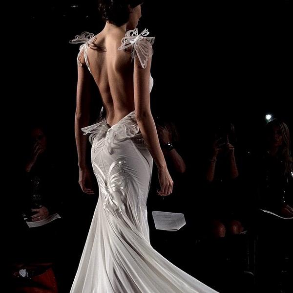 IAMFASHlON's tweet photo. The many backs of Bridal Week. http://t.co/IAl8hUeOPB