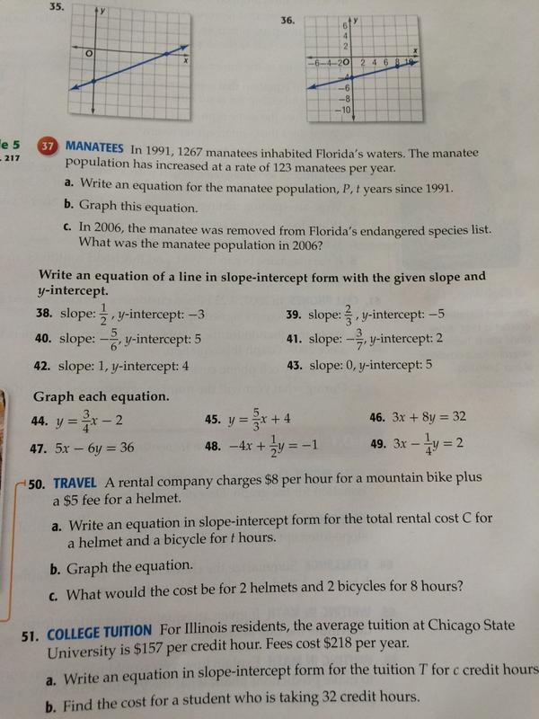 MrLeeAlgebra's tweet image. #alg6 #alg8 Hw pg 219: 38,39,40,41,44,45