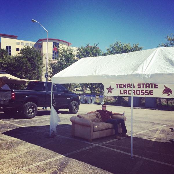 TxStateLacrosse's tweet photo. #PackWacker @TXstateTailgate http://t.co/WgSO4P7ov0