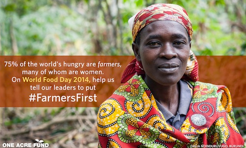 ONECampaign's tweet photo. #WorldFoodDay: 10 blogs to read on #agriculture &amp; food security (via @OneAcreFund) http://t.co/Q6YNQqW8yI http://t.co/yX7IduyyV9