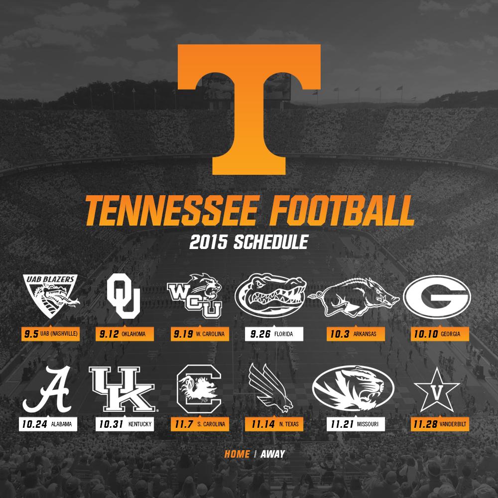 2016 Tennessee Volunteers Football Schedule Ut | All Basketball Scores Info