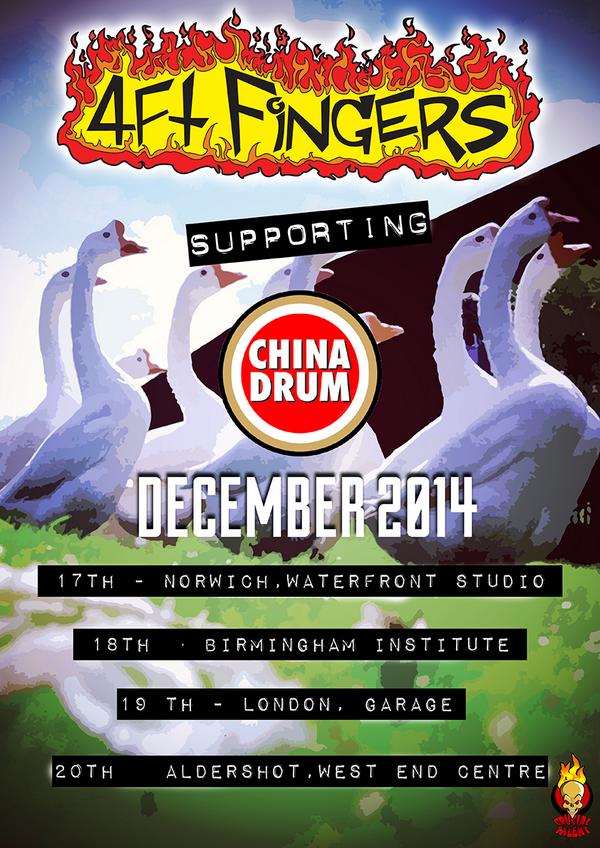 4ftFingers's tweet photo. playing some show in December… it's gonna be awesome! Come see us and the mighty China Drum make some noise! http://t.co/3yjKshgHLC