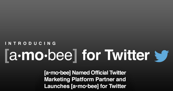 Amobee declared official Twitter Marketing Partner &amp; launches Amobee for Twitter bit.ly/1r5OBcb @TwitterAds