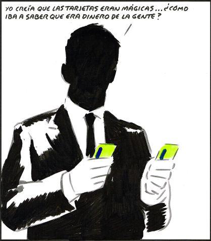 el_pais's tweet photo. El Roto http://t.co/4Kh7w5XXk1 "Creía que las tarjetas eran mágicas... ¿Cómo iba a saber que era dinero de la gente?" http://t.co/xN38K6jwCh