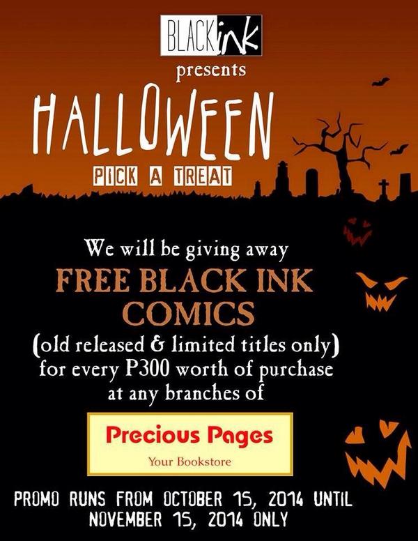 PHRWriters's tweet photo. @BlackInkComics Halloween sale =) http://t.co/f9TtbFRlqY
