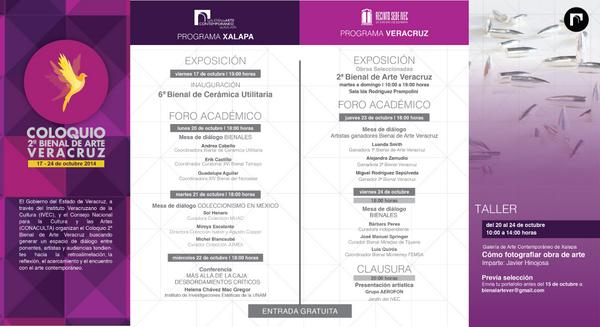 BienalArteVer's tweet photo. #Xalapa #Coloquiodeartecontemporáneo #Quéhacer #Viernes #GACXalapa http://t.co/4KvKe2Pbzs