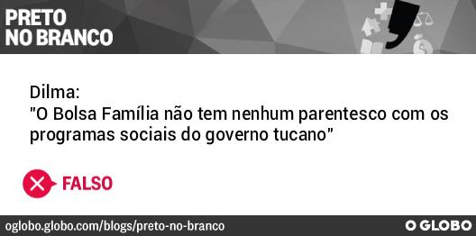 OGloboPolitica's tweet photo. #PretonoBranco checa frase de @Dilmabr sobre origem do Bolsa Família. http://t.co/chgRigzaFu #DebatenaBand http://t.co/mlWejy8peD
