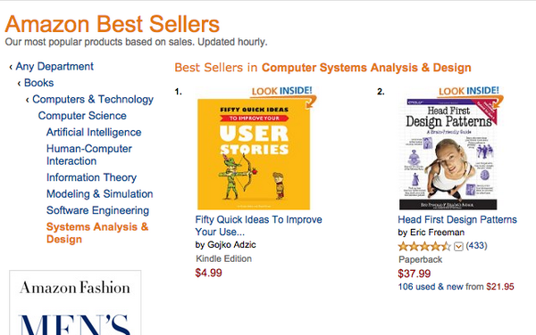 gojkoadzic's tweet photo. #50QuickIdeas is the #1 Amazon Best Seller in Computer Systems Analysis &amp; Design now http://t.co/NJC3czwrZm http://t.co/fit1WZYdiv
