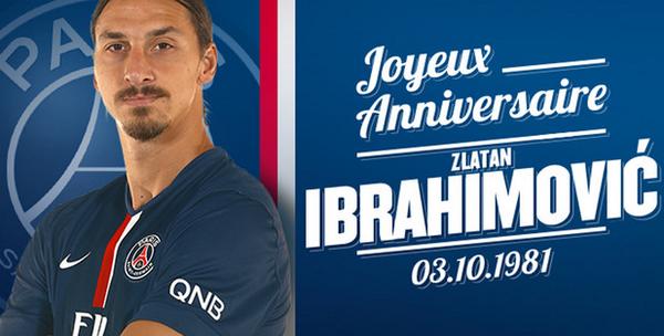 "<a href="/PSGindonesia/">Paris Saint-Germain</a>: Hari ini Zlatan <a href="/Ibra_official/">Zlatan Ibrahimović</a> berulang tahun ke-33. Selamat ulang tahun Ibra! "