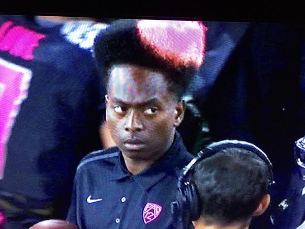 Sideburns11's tweet image. "Cost us the game Mariota!" #ESPN #OrevsAz #AZvsORE #kidnplay