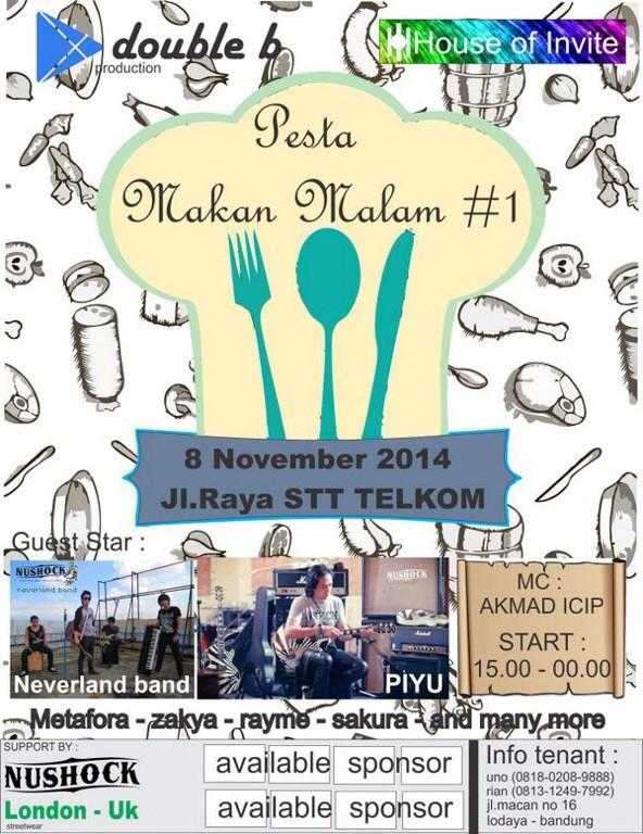 infobandung's tweet photo. RT @ClickBandung: #BDGCulinary @pcn_night: Ini flyer acara pesta makan malam cekidot! http://t.co/MpbnhOderf