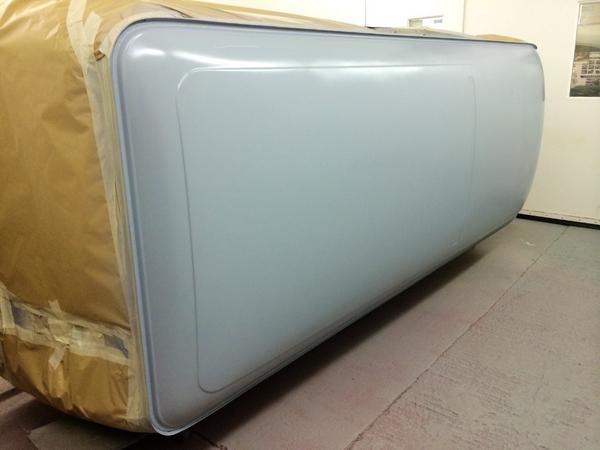 1978 Panelvan roof primed and ready for L63H paint