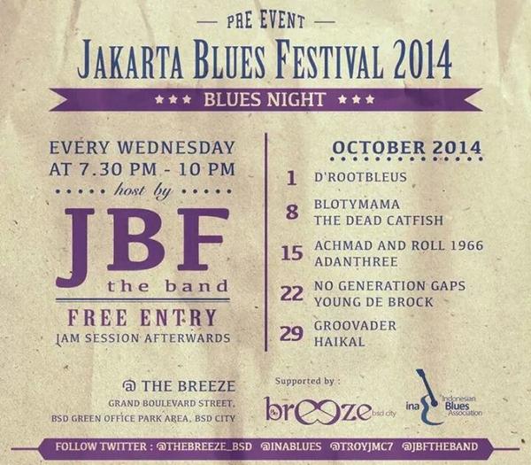 Ojoklalen tgl15 ya.. <a href="/jakbluesfest/">Jakarta Blues Fest</a> <a href="/InaBlues/">Ina Blues</a> <a href="/TngRnB/">Tangerang ROCKnBLUES</a> <a href="/ItsBREAKTIME/">BREAKTIME</a> <a href="/BITA_bdg/">Blues In The Art</a> @KRW_Blues <a href="/BdgBlues/">BandungBluesSociety</a> @BerisikRadio
