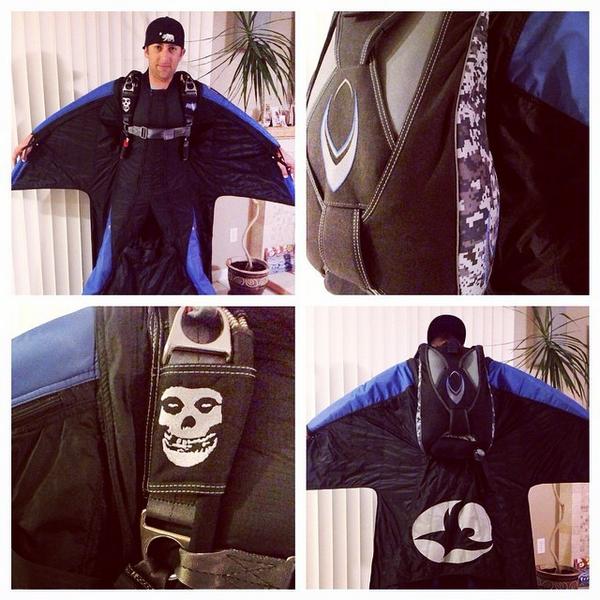 New #skydivingrig, new #wingsuit! #Christmas came early!! #Designed by #yourstruly. #rigginginnovations #voodoo #...