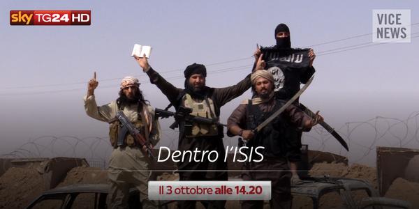 SkyTG24's tweet photo. Alle 14.20 #DentroISIS vi mostrerà le operazioni quotidiane dei combattenti dell'IS. Il video: http://t.co/tTMlznb7Rv http://t.co/DsWsmPFll9