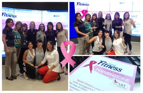 AriannaLamarque's tweet photo. Oggi tutti con il nastro rosa #insiemeperlaprevenzione @NestleFitnessIt @LILTnazionale http://t.co/GAWPRtBpBk