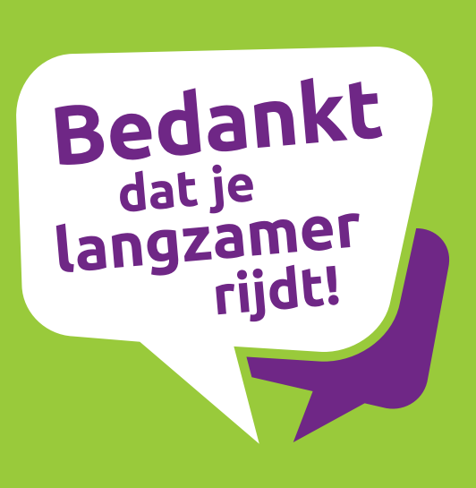 #ROVZ start campagne 'Bedankt dat je langzamer rijdt' bit.ly/1BDqBCQ