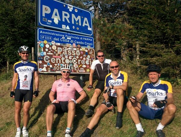 neil_waite's tweet image. Day 3 - 68 miles done, 6000ft climbed and  Passo Centocrocci smashed. All downhill now. @SparksCharity @KCOMcycles