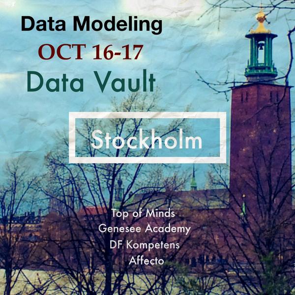 This week looking forward to Stockholm #DataVault 16-17 October geneseeacademy.com/course-schedule
