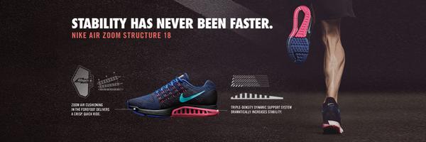 RunGRCDC's tweet image. The new #nike structure 18 is now in stores. Stability just got faster....#nikezoom #killerupdate